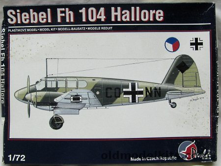 Pavla 1/72 Siebel Fh-104 Hallore, 72021 plastic model kit